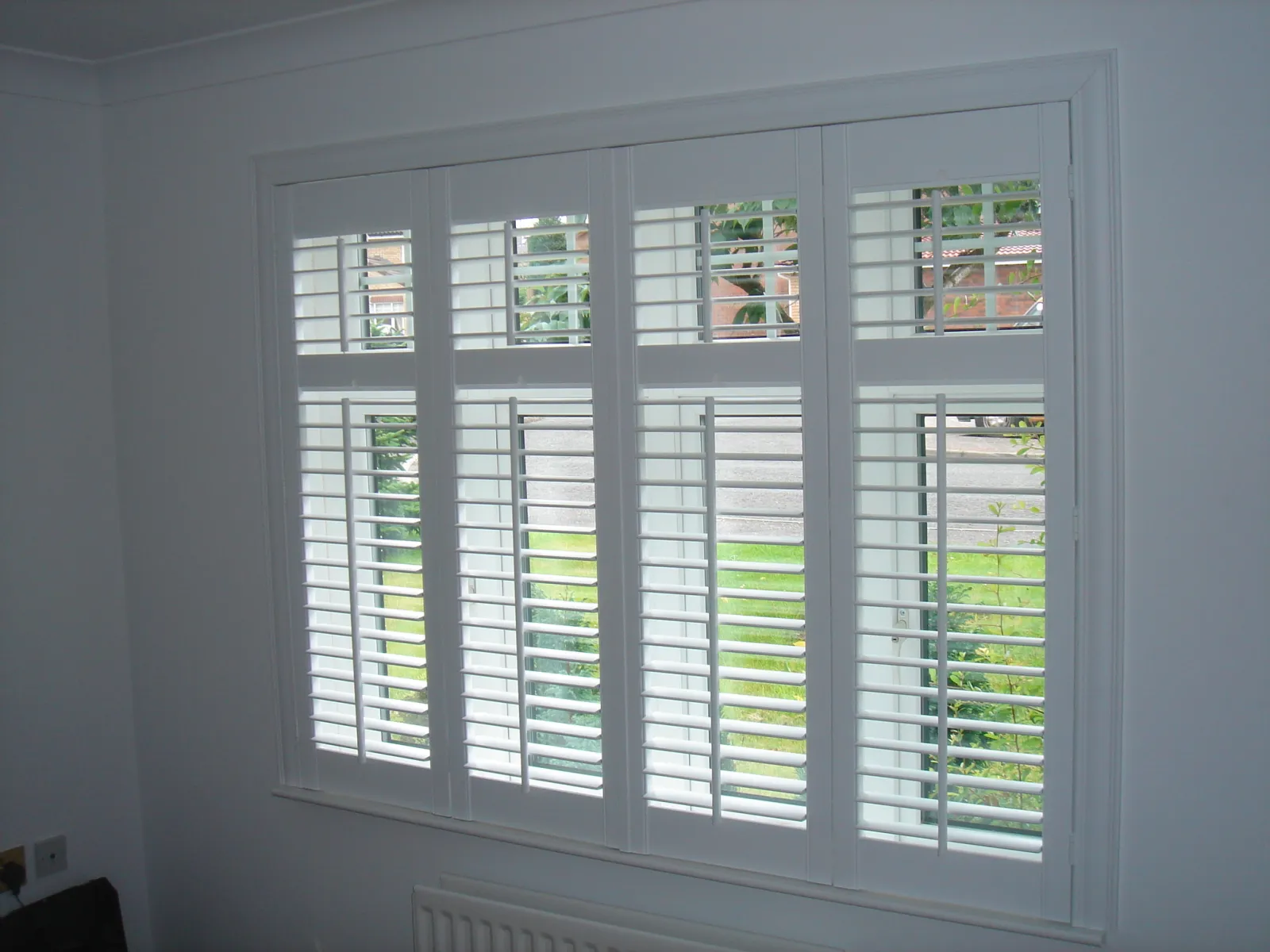 Dining room plantation shutters in Suffolk